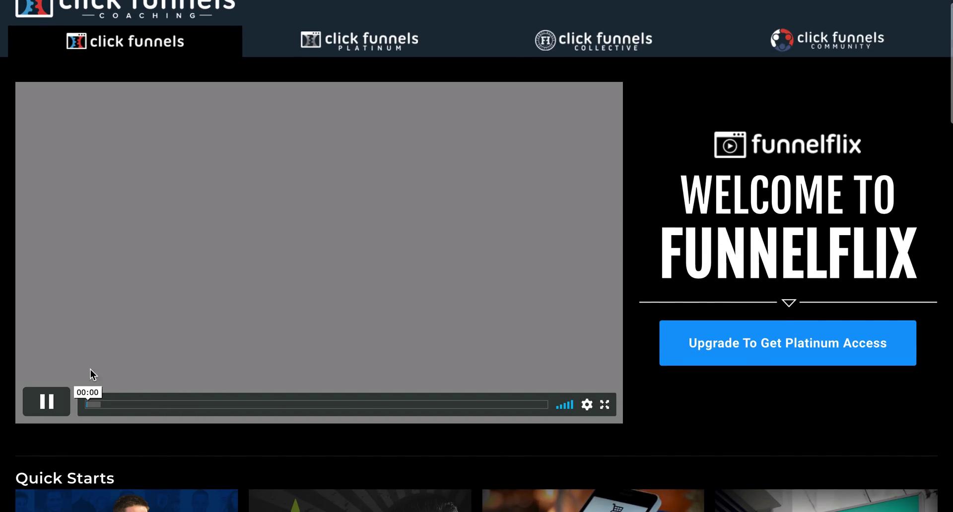 ClickFunnels funnelflix screenshot