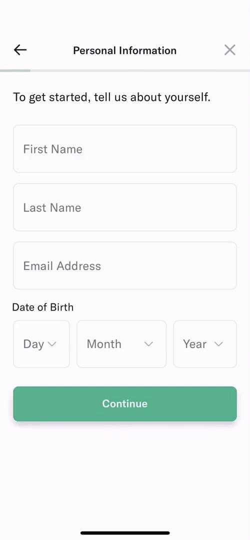 N26 personal details screenshot