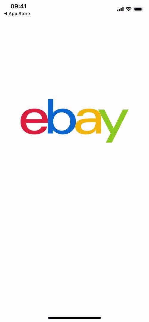 eBay splash screen screenshot