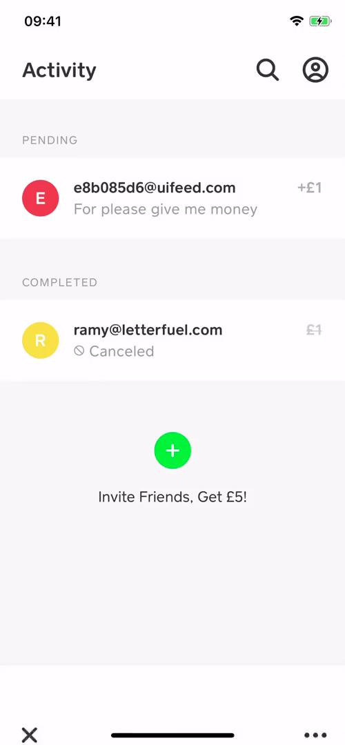 Cash App activity feed screenshot