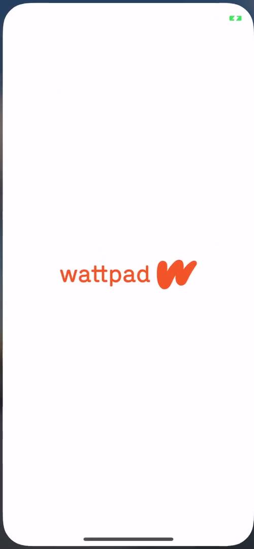 Wattpad splash screen screenshot