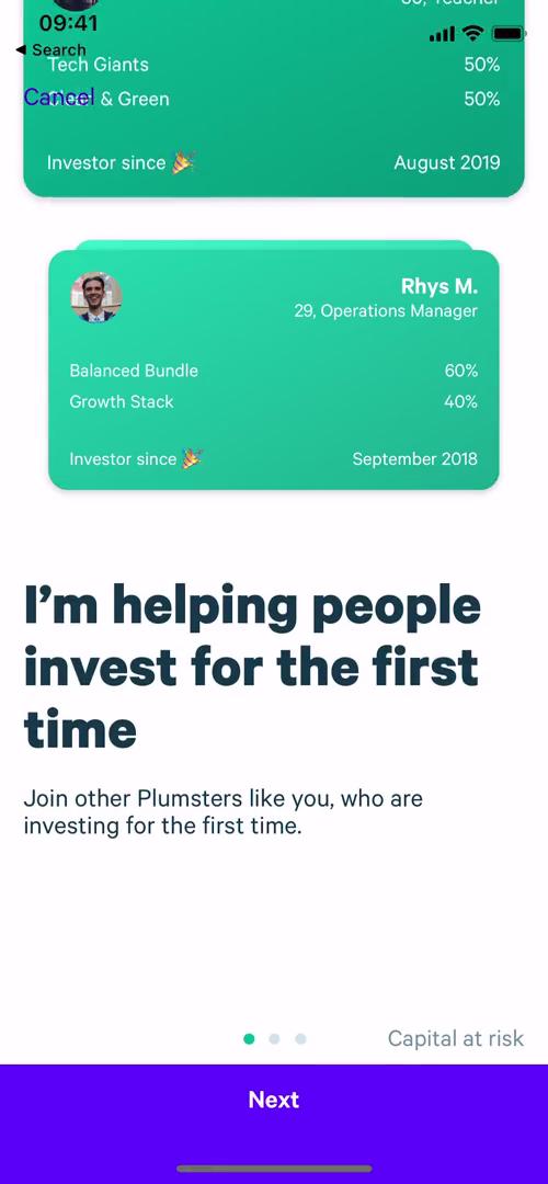 Plum introduction to investing screenshot