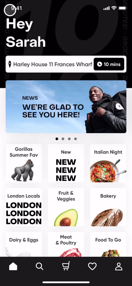 Gorillas home screenshot