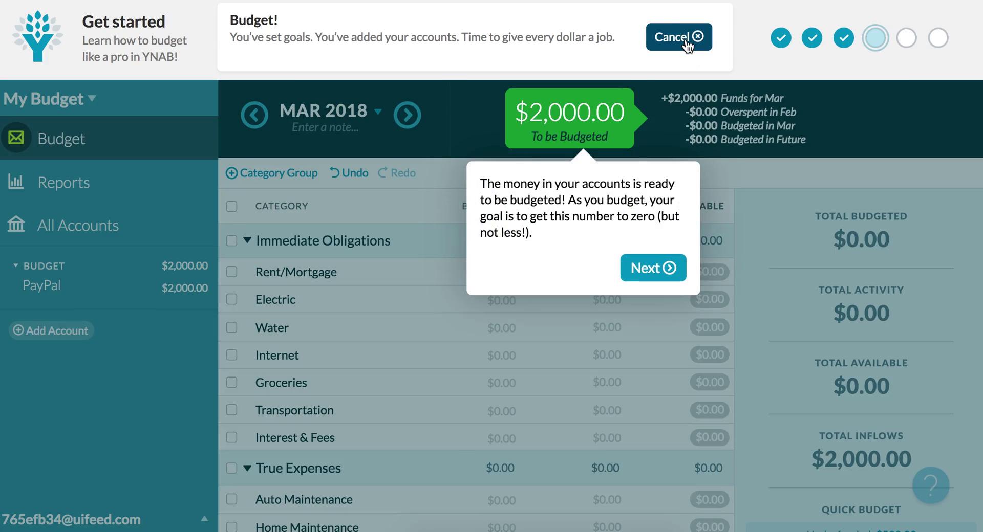 YNAB  screenshot