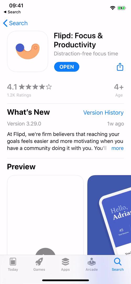 Flipd app store listing screenshot