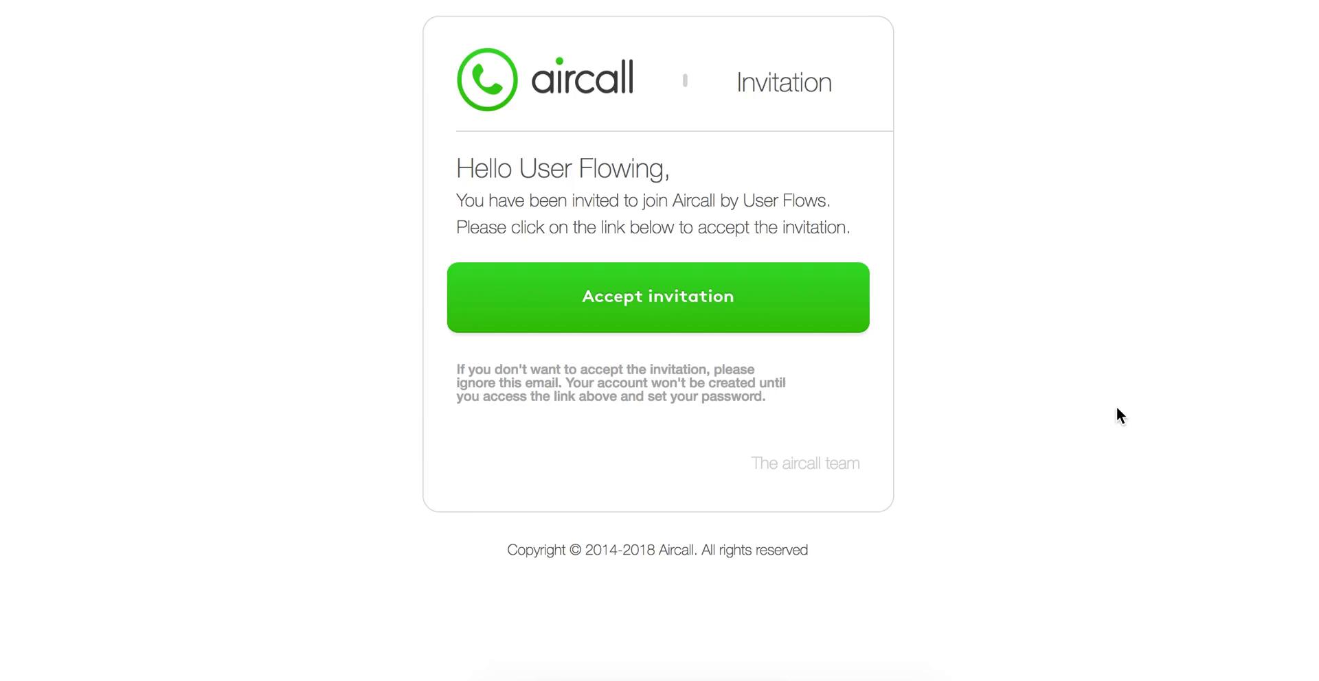 Aircall  screenshot