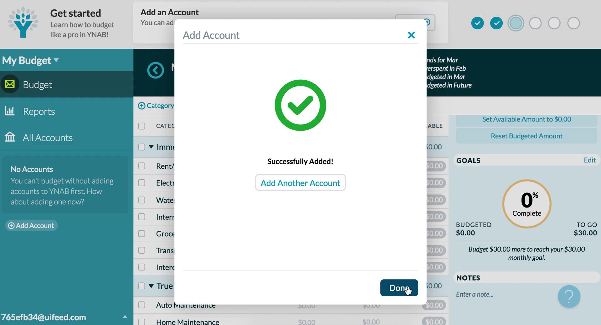 YNAB  screenshot