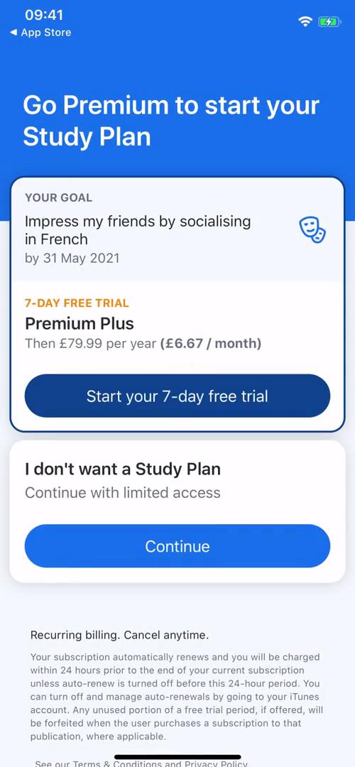 Busuu go premium screenshot