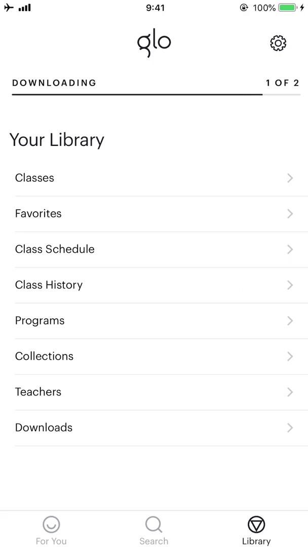 Glo library screenshot