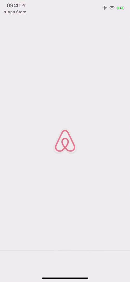 Airbnb splash screen screenshot