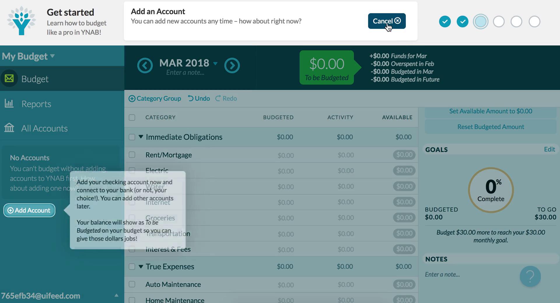 YNAB  screenshot