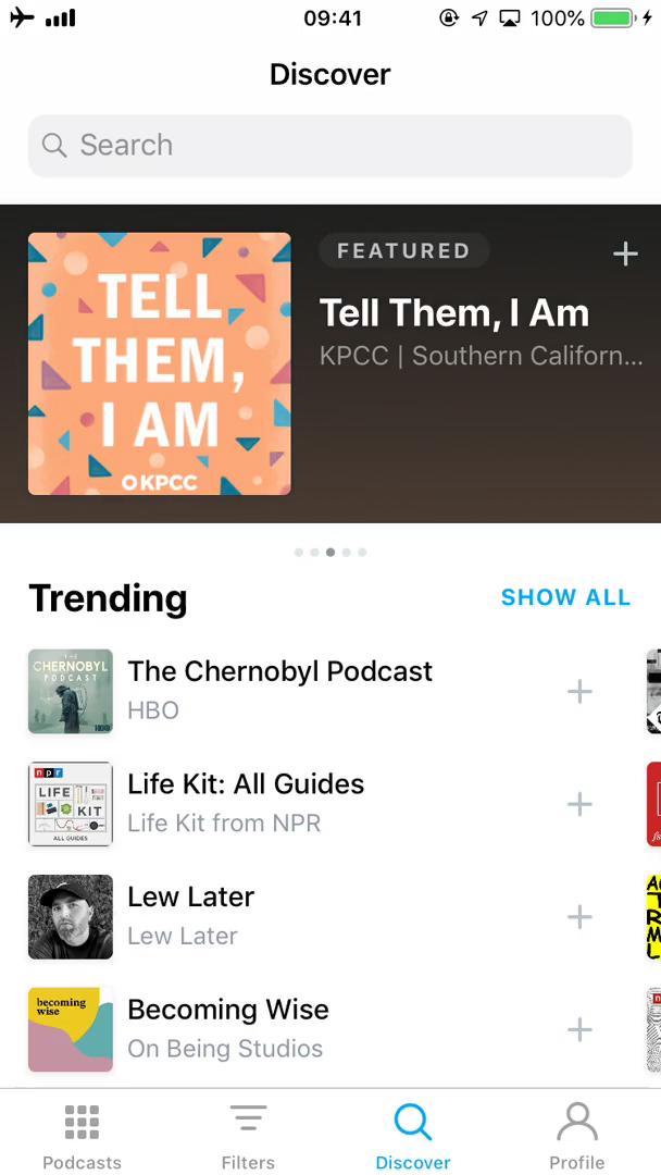 Pocket Casts discover screenshot