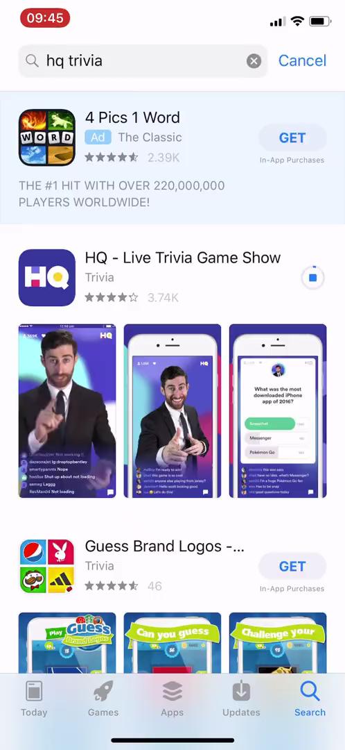 HQ Trivia  screenshot