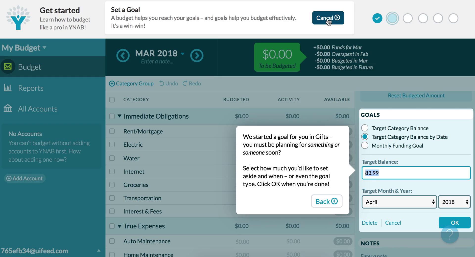 YNAB  screenshot