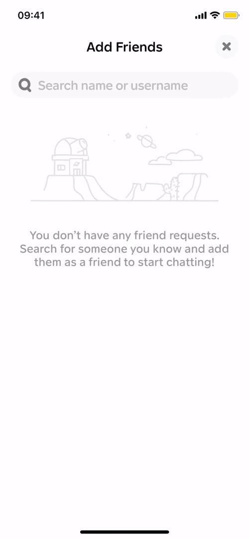 Honk add friends screenshot