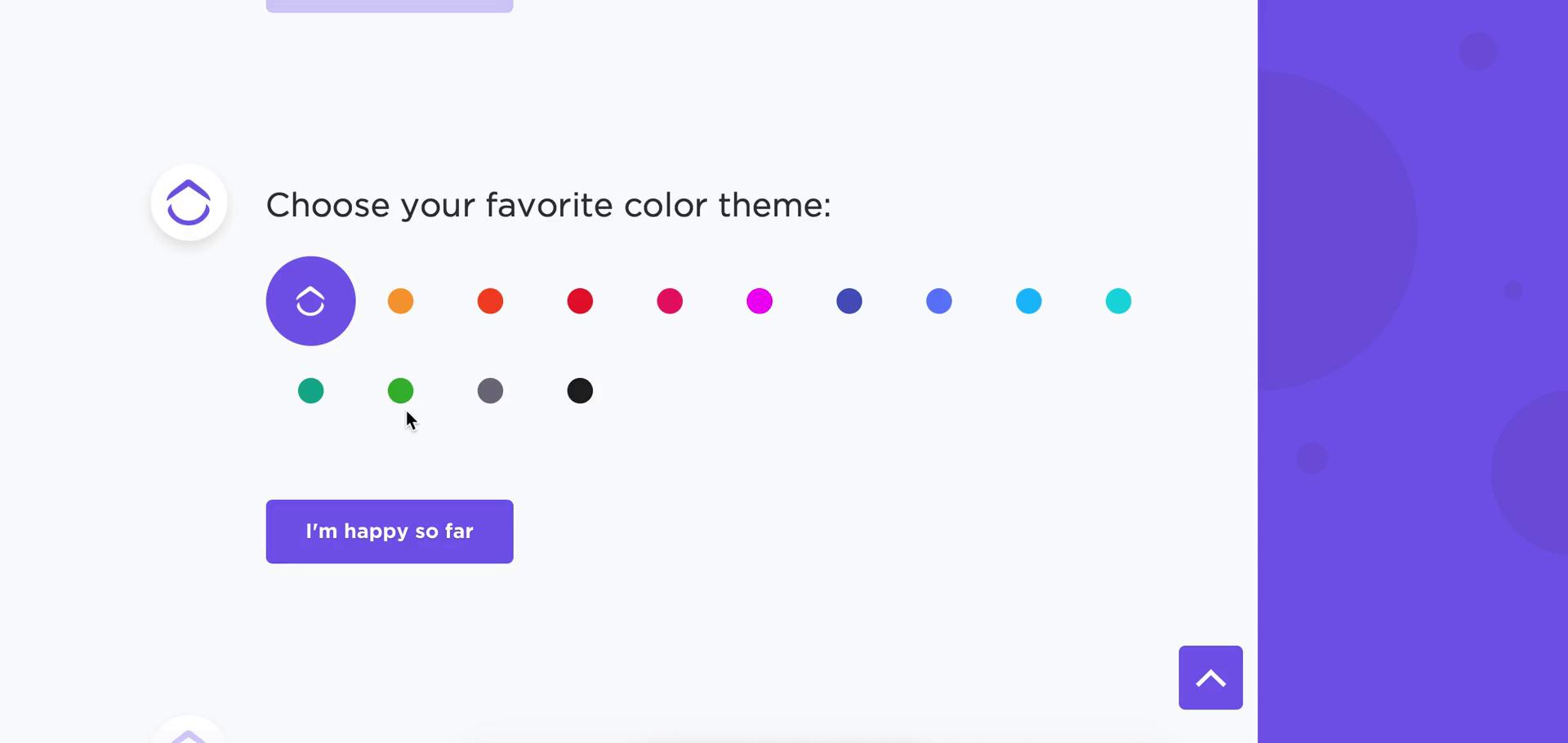 ClickUp select theme screenshot