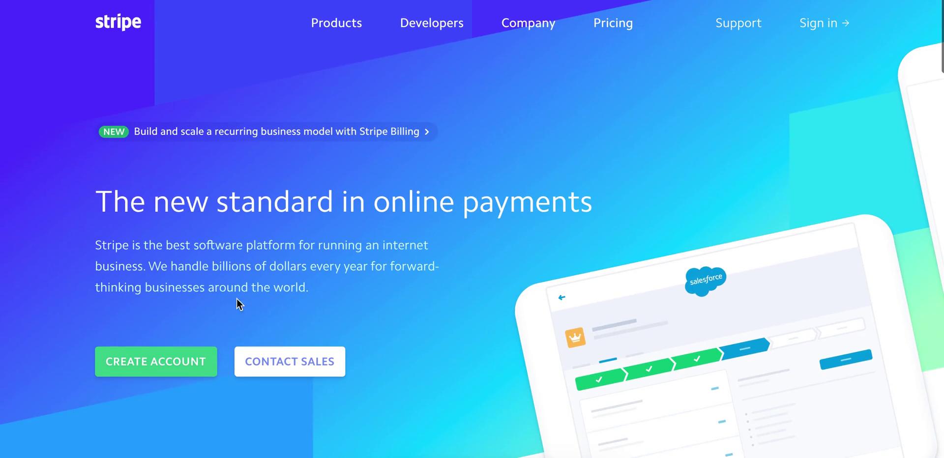 Stripe  screenshot