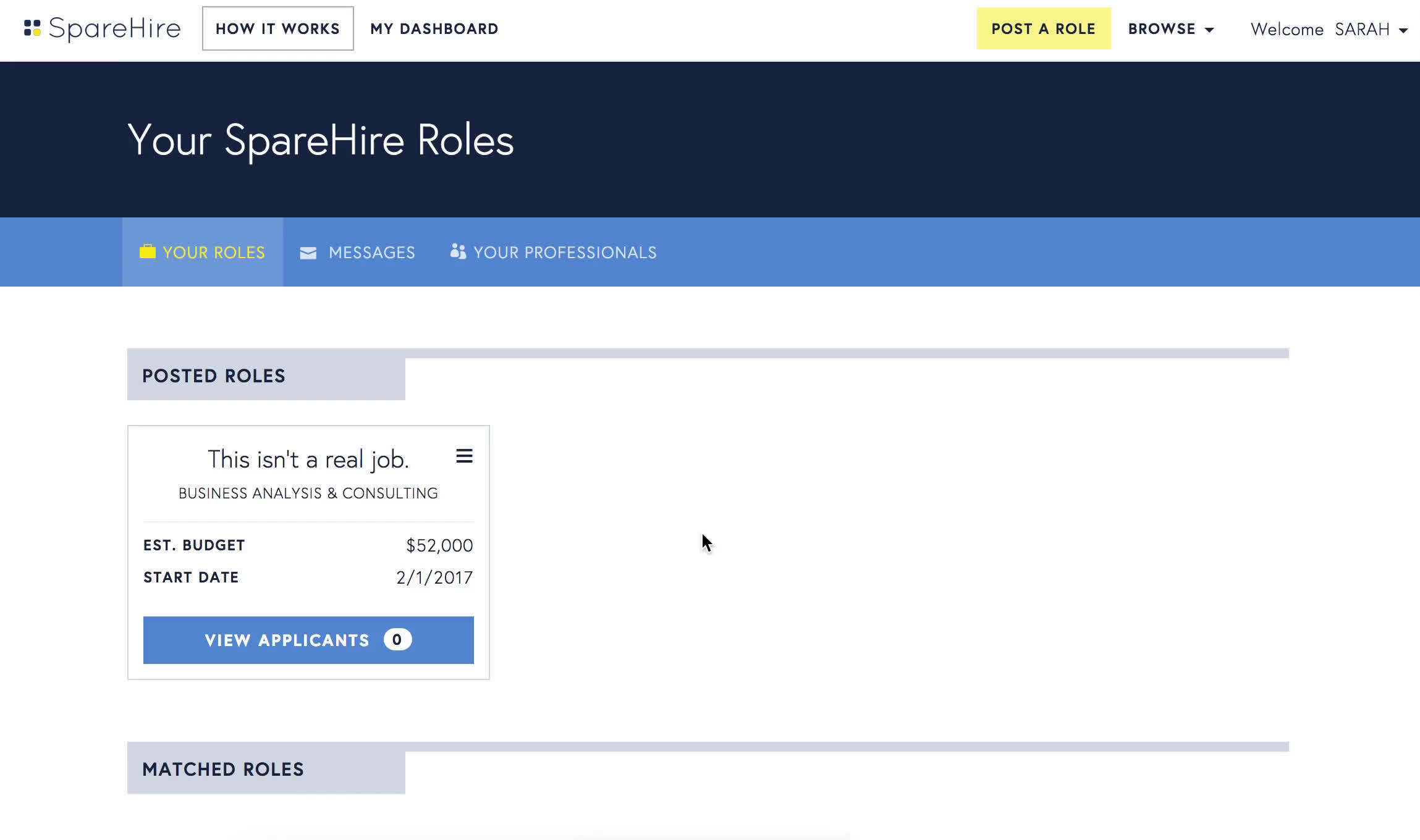 SpareHire  screenshot