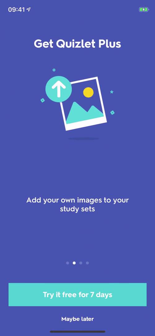 Quizlet upgrade screenshot