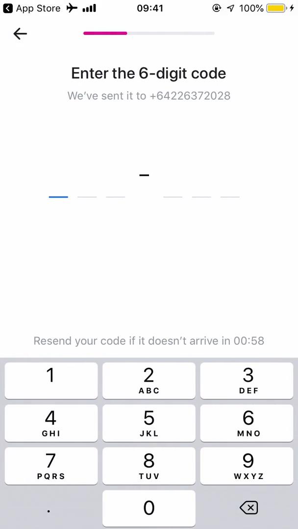 Revolut verify phone number screenshot