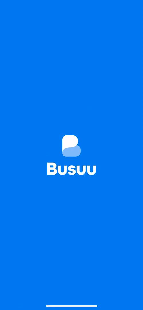 Busuu splash screen screenshot