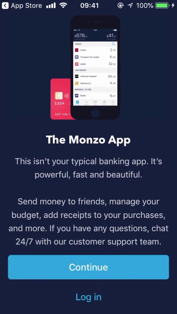 Monzo  screenshot