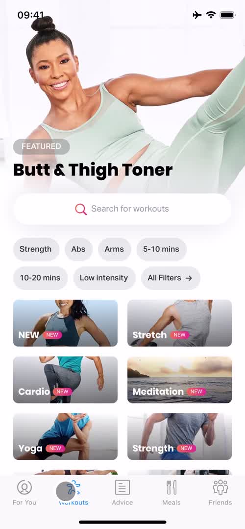 FitOn discover screenshot