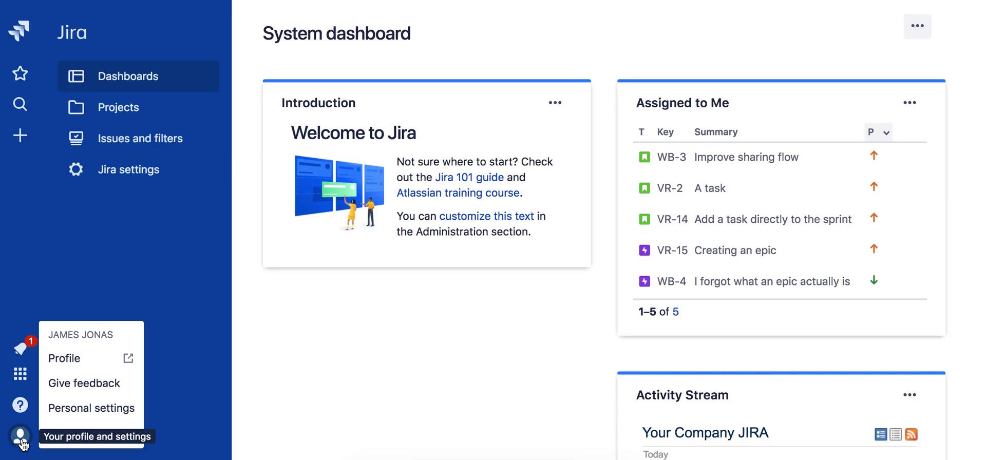 Enabling 2FA on Jira video screenshot