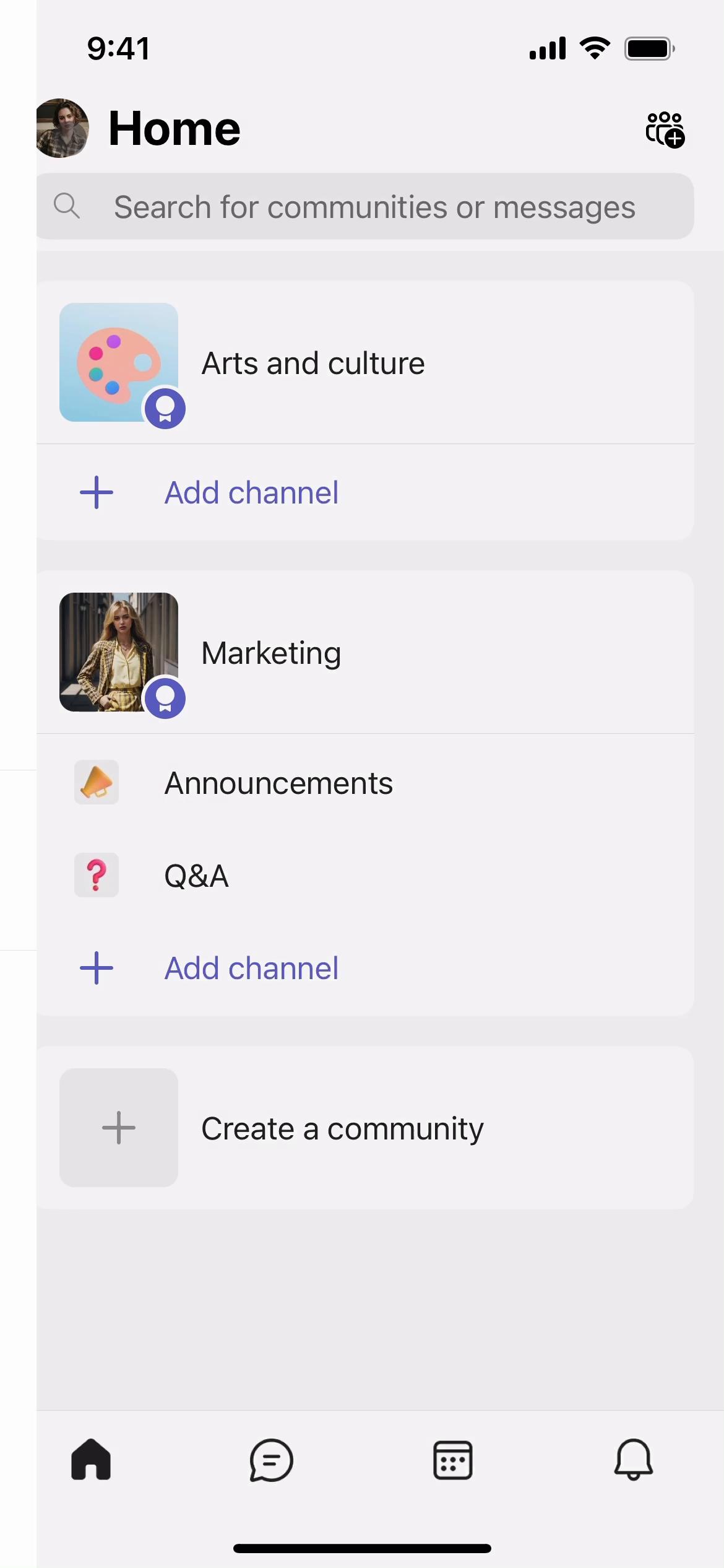 Settings on Microsoft Teams video screenshot