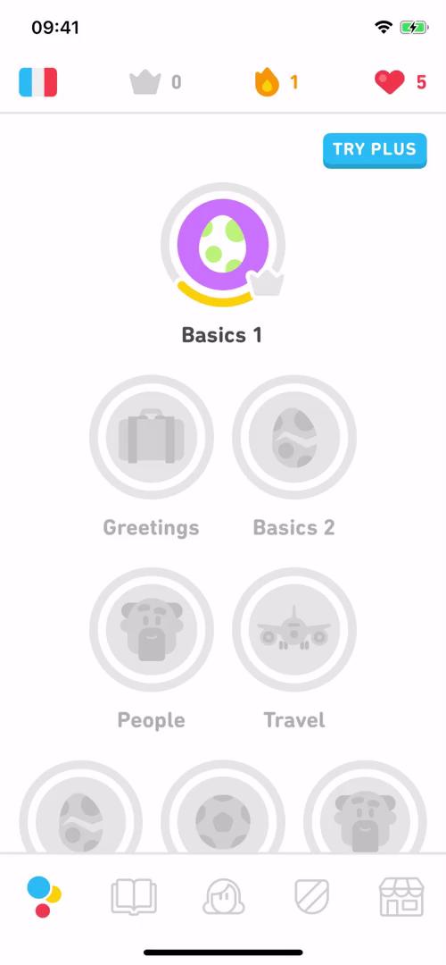 Learning on Duolingo video screenshot