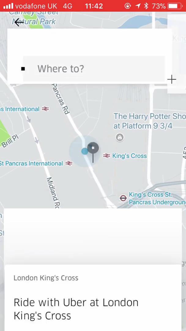 Booking transport on Uber video screenshot