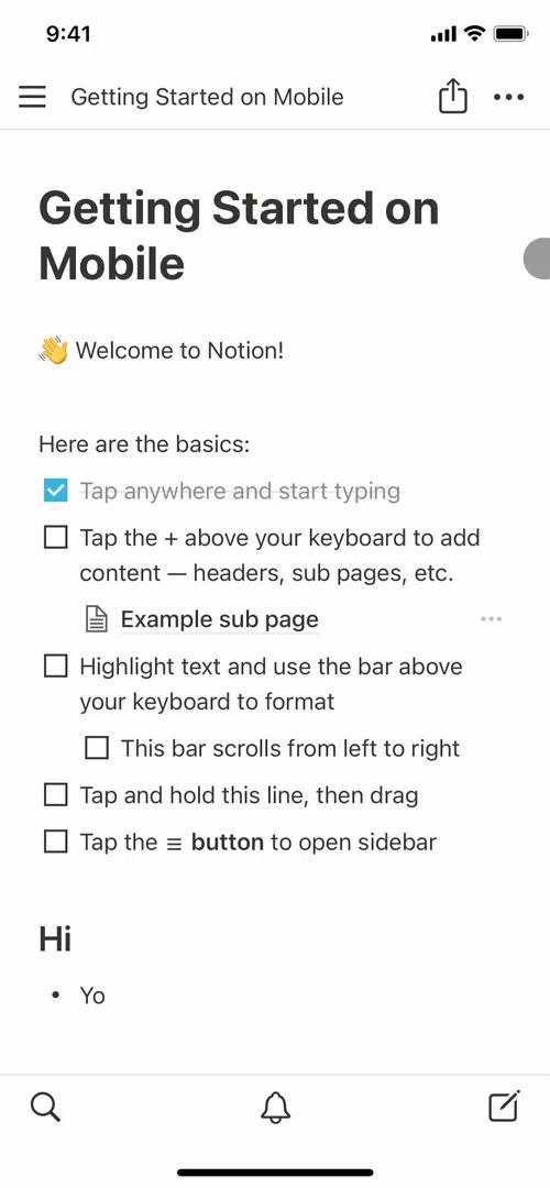 General browsing on Notion video screenshot