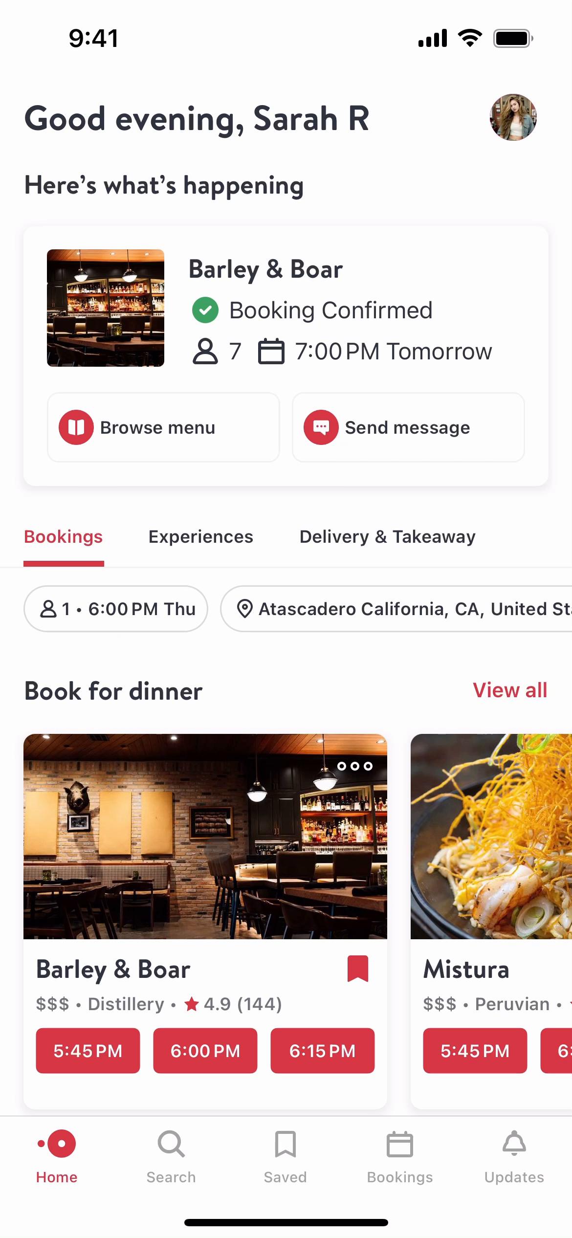 Cancelling a booking on OpenTable video screenshot