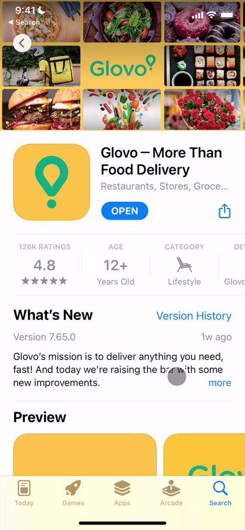 Onboarding on Glovo video screenshot