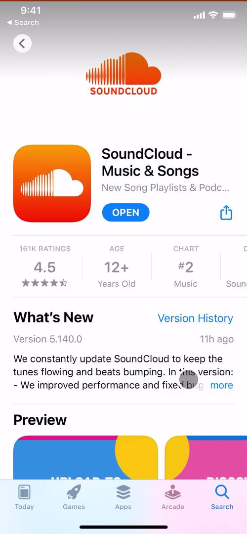 Screenshot of Onboarding on SoundCloud