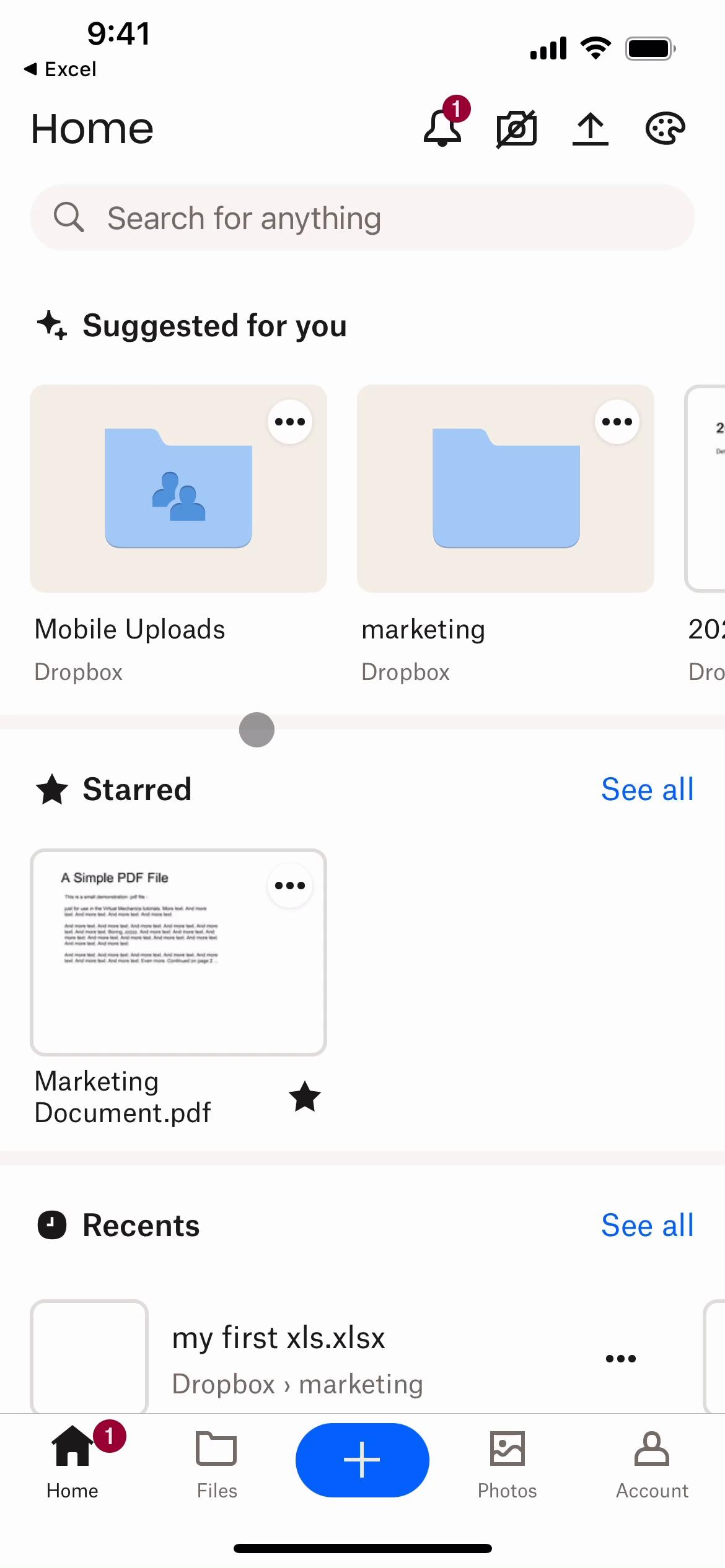 Creating a text file on Dropbox video screenshot