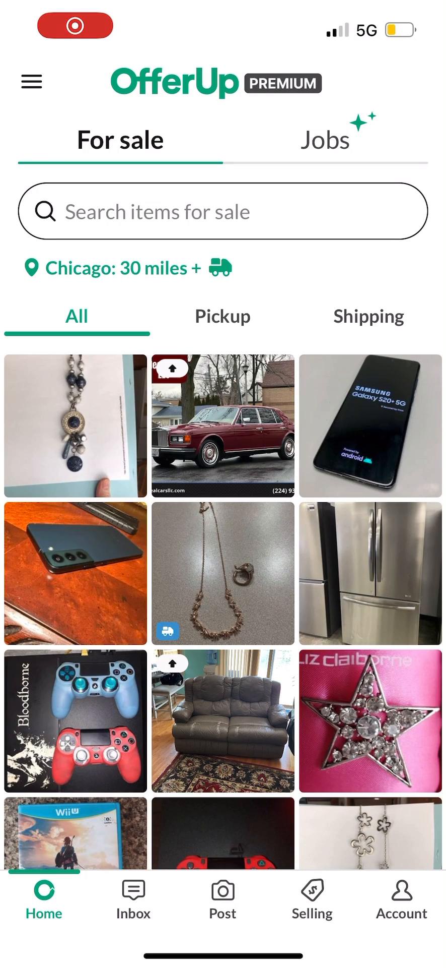 Buying something on OfferUp video screenshot