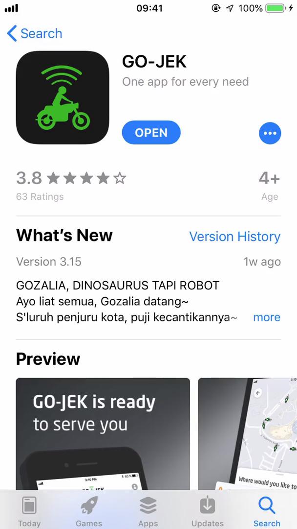 Onboarding on Go-Jek video screenshot