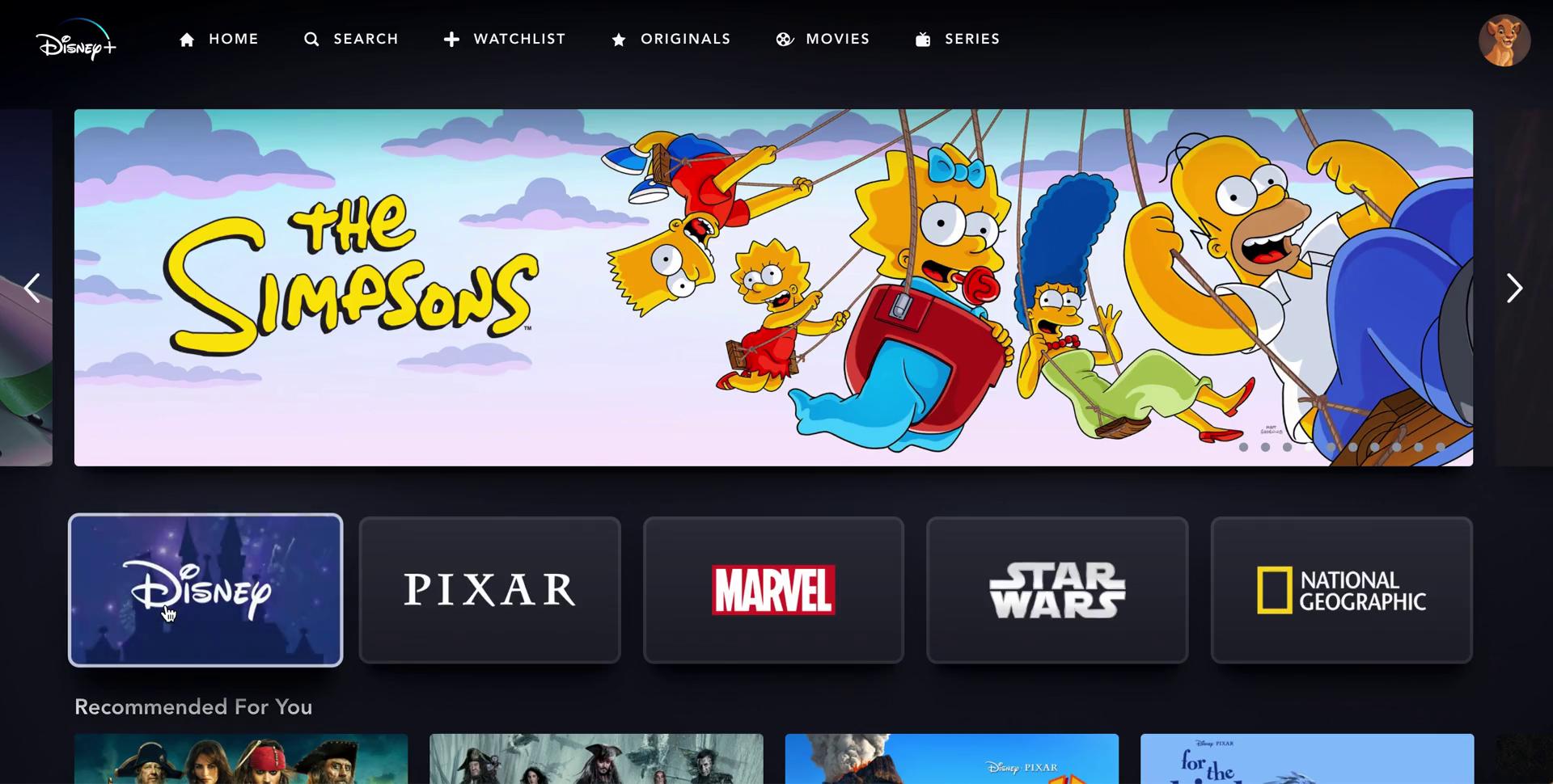 Watching video on Disney+ video screenshot