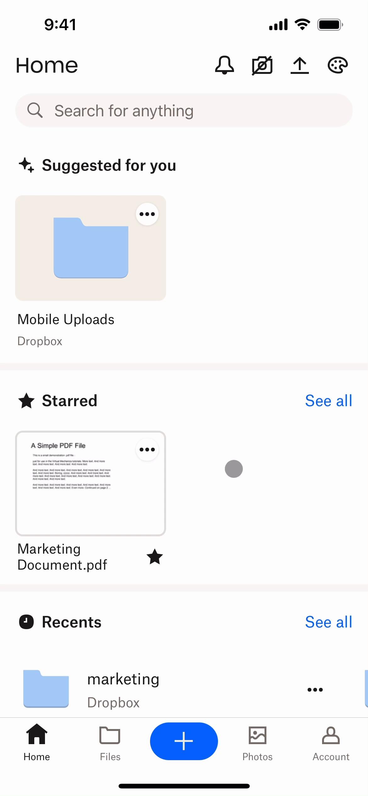 Inviting people on Dropbox video screenshot