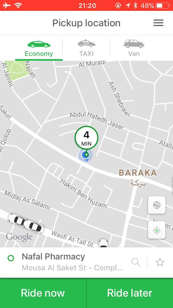 Booking transport on Careem video screenshot