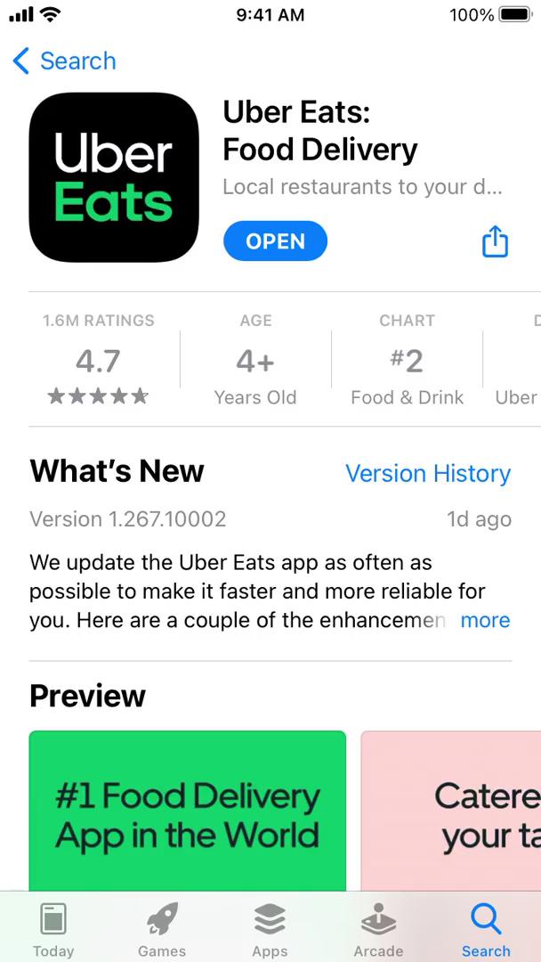 Onboarding on Uber Eats video screenshot