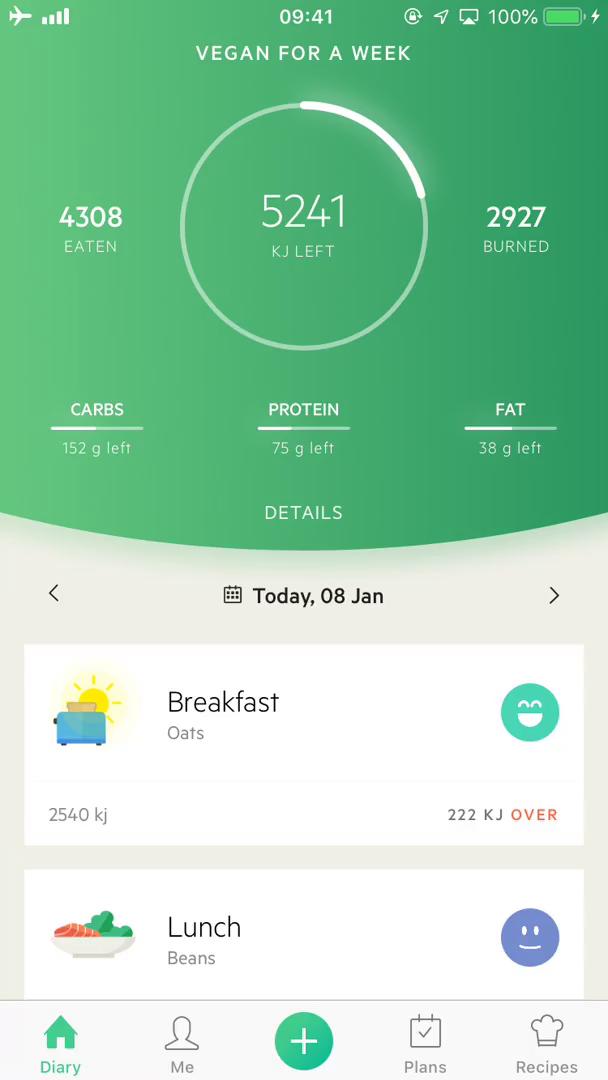 Analytics/Stats on Lifesum video screenshot