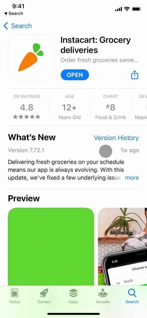 Onboarding on Instacart video screenshot