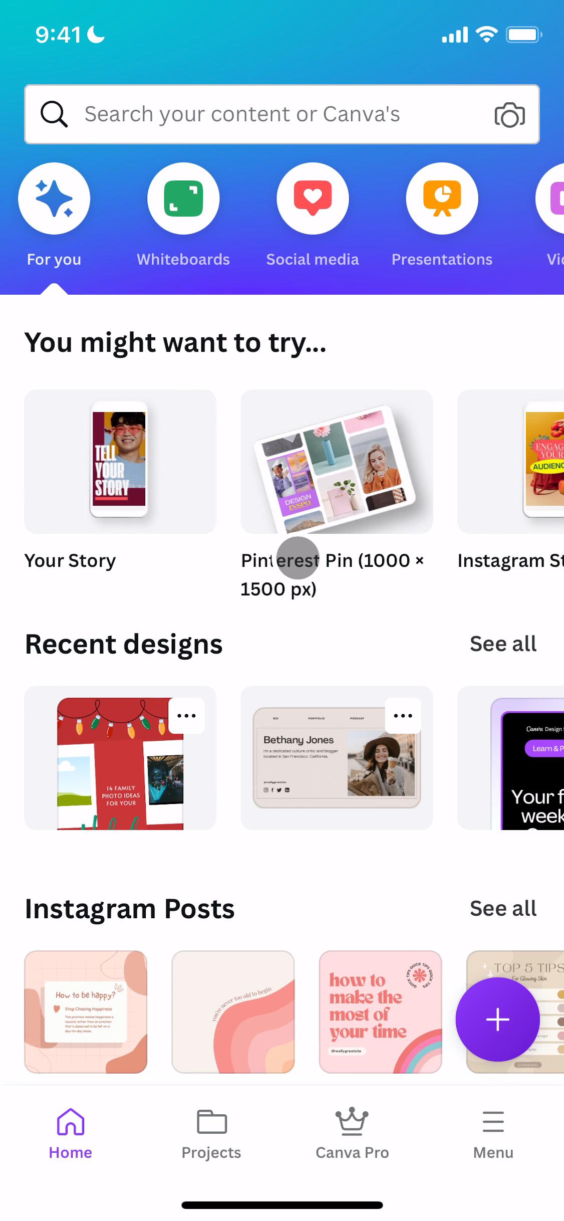 Inviting people on Canva video screenshot