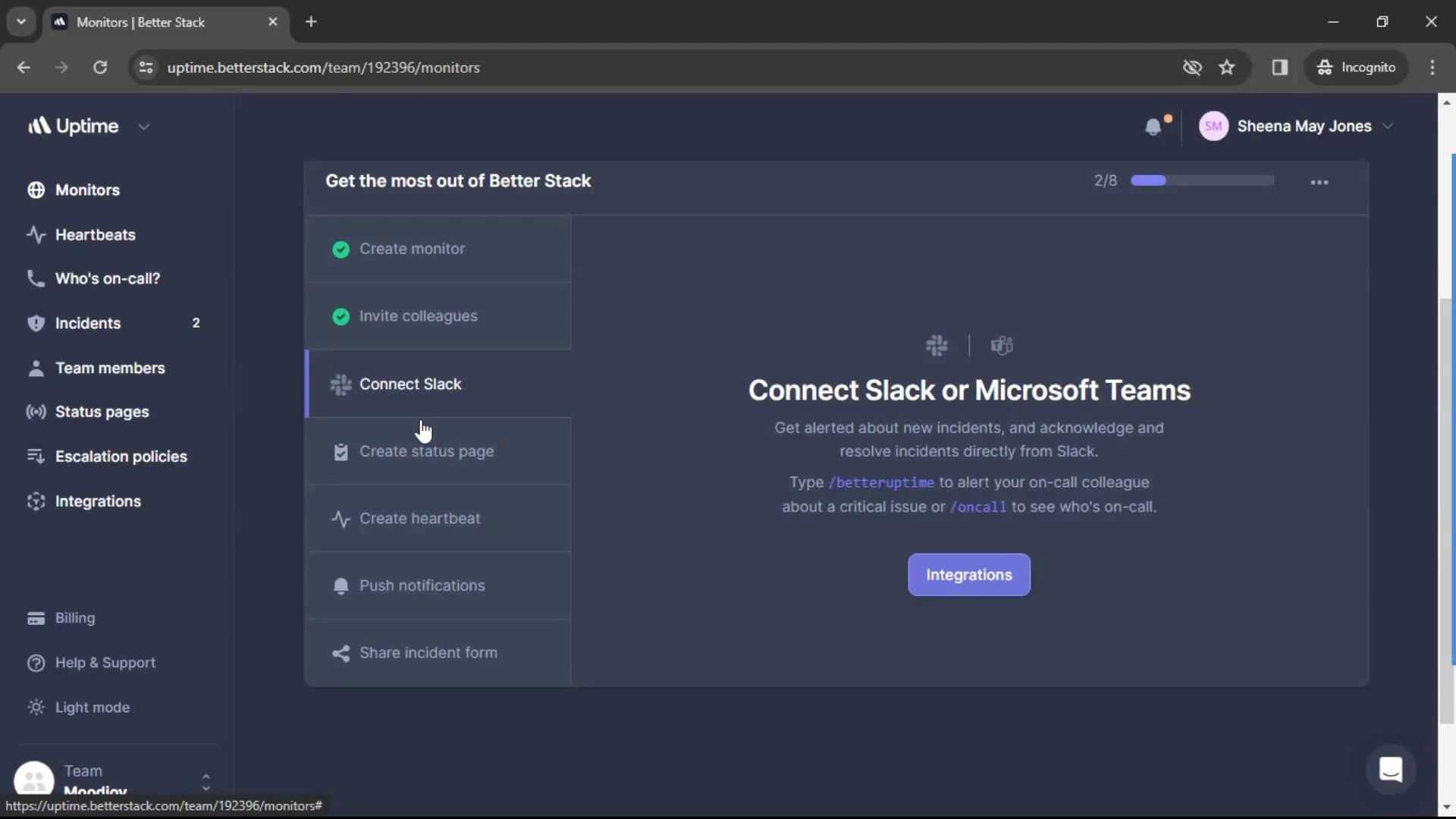 Creating status page on Better Stack video screenshot