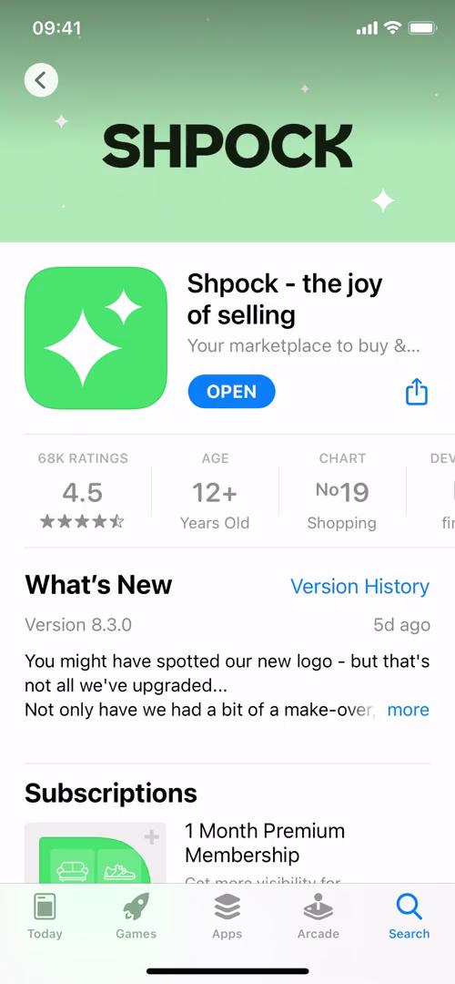 Onboarding on Shpock video screenshot