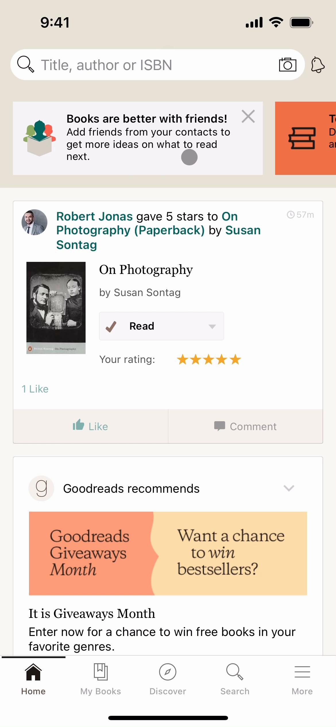 General browsing on Goodreads video screenshot