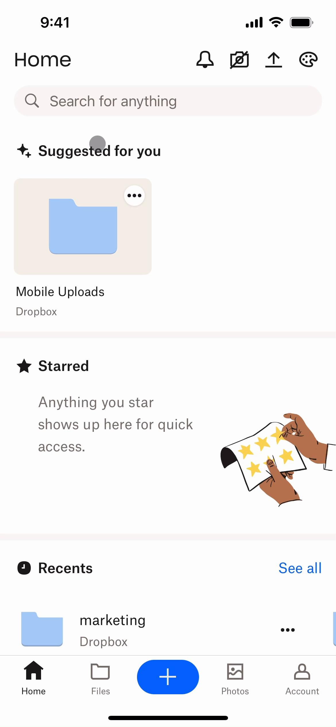 Starring folders on Dropbox video screenshot