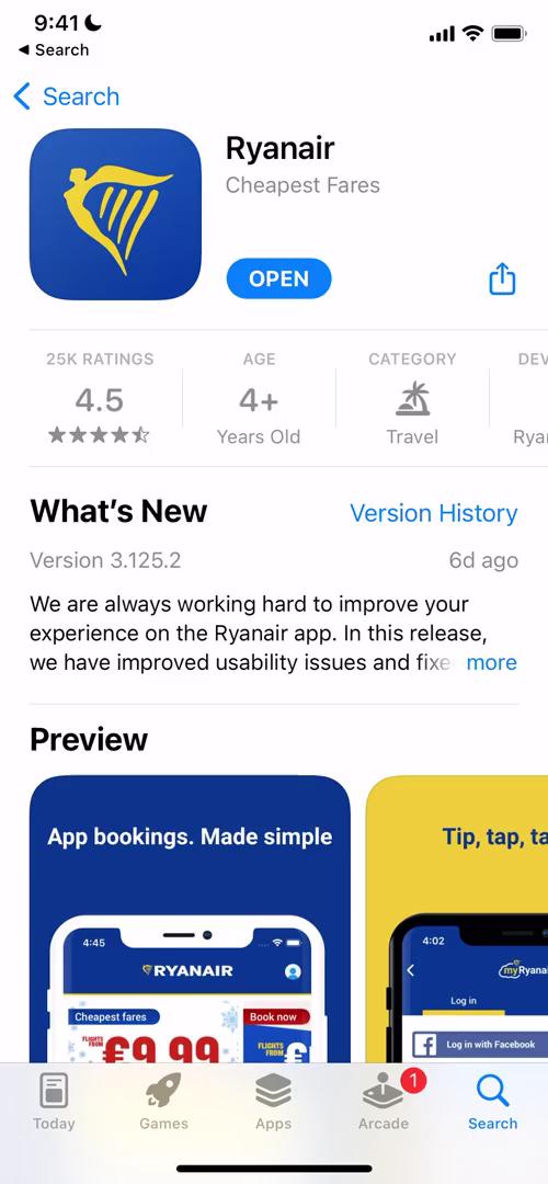 Onboarding on Ryanair video screenshot